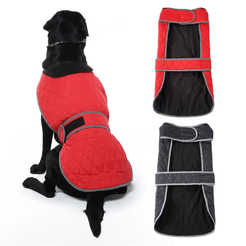 

Pet Dogs Cold Weather Vest Reflective Warm Winter Sleeveless Dog Coat Jacket for Small Medium Large Dogs Outfit Clothing