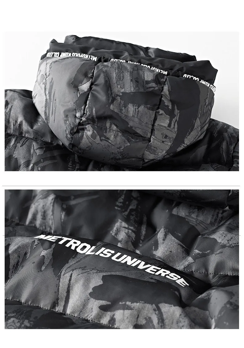 Теплая брендовая куртка размера плюс M-XXXL 4XL с подкладкой, зимняя повседневная мужская куртка, толстая Камуфляжная парка