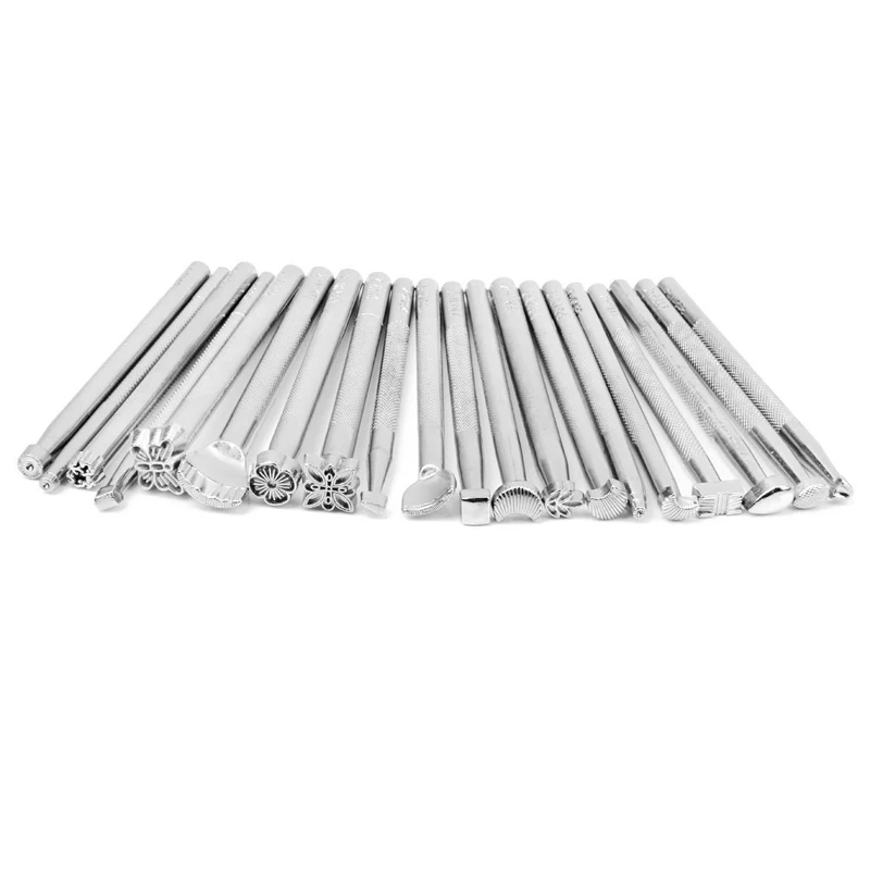 1 комплект 20 штук кожевенное седло инструменты для изготовления резьбы кожа