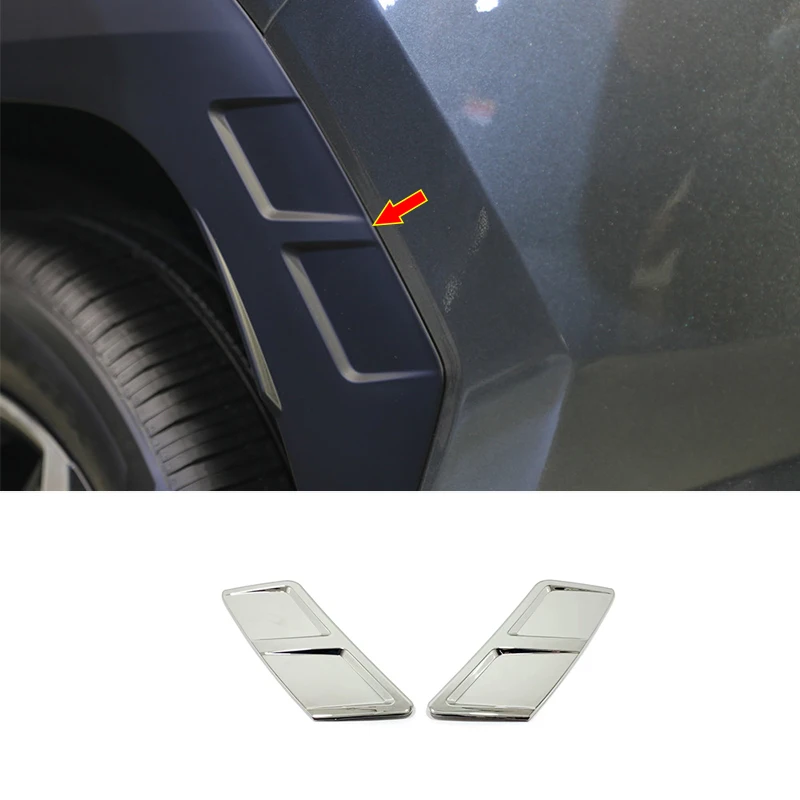 

For Hyundai Tucson 2021 2022 ABS Chrome Car Rear wheel Side eyebrow Decoration Cover Trim Sticker Car Accessories Styling 2pcs