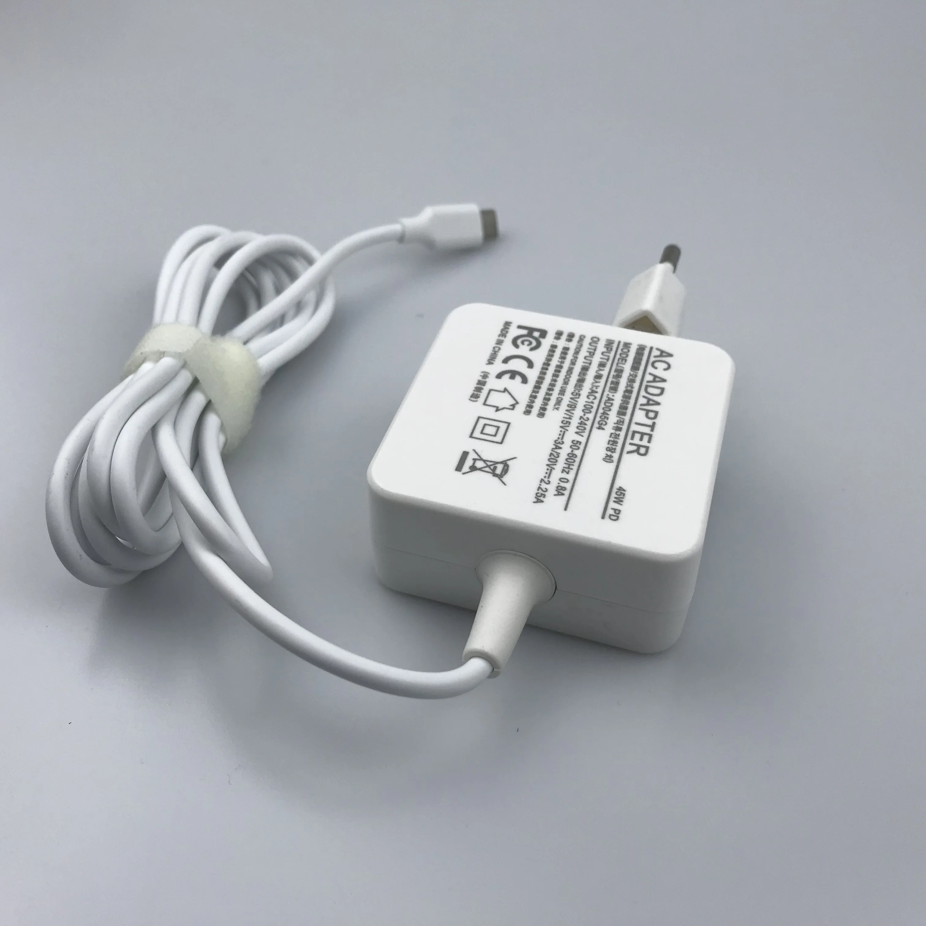 Адаптер для ноутбука с интерфейсом USB Type-C 45 Вт MacBook Pro/Air 2018 iPad Pro Samsung Chromebook Pro/Plus S10/S9