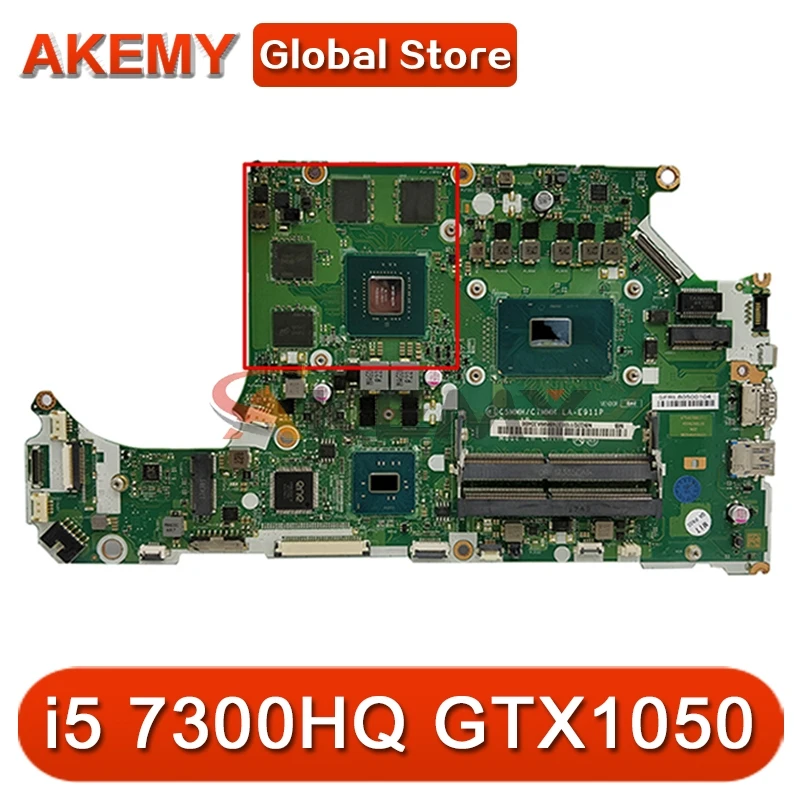 

For ACER AN515-51 A715-71G Laptop motherboard C C5MMH / C7MMH LA-E911P PU i5 7300HQ GPU GTX1050 DDR4 Test OK Mainboard