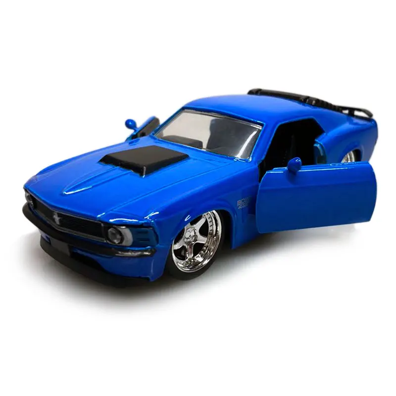 Mustang Boss blue JADA 1/32 масштабная модель автомобиля игрушки 1961 CHEVY IMPALA литая металлическая модель автомобиля игрушка для подарка/детей/коллекции - Цвет: Mustang Boss blue