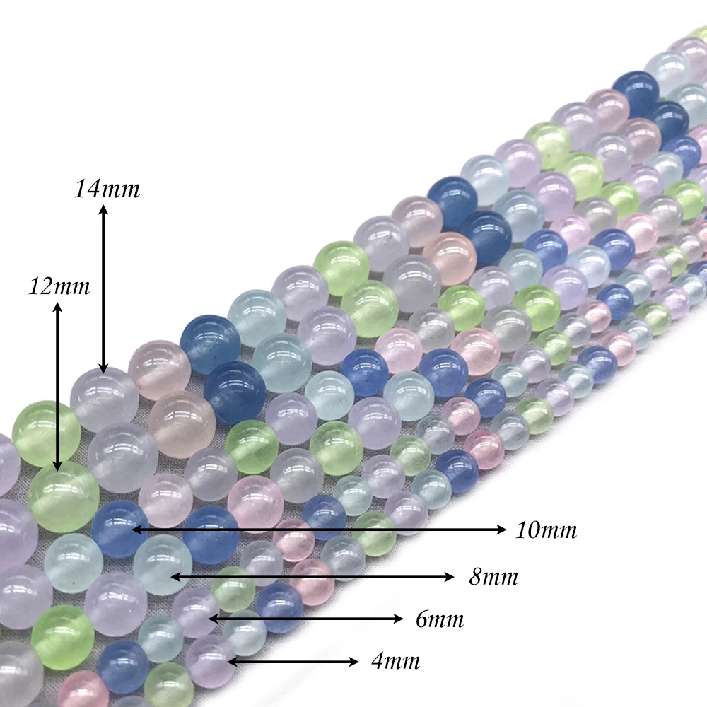 Натуральный камень смешанный цвет круглый Свободный шарм beadsfitмногоцелевой