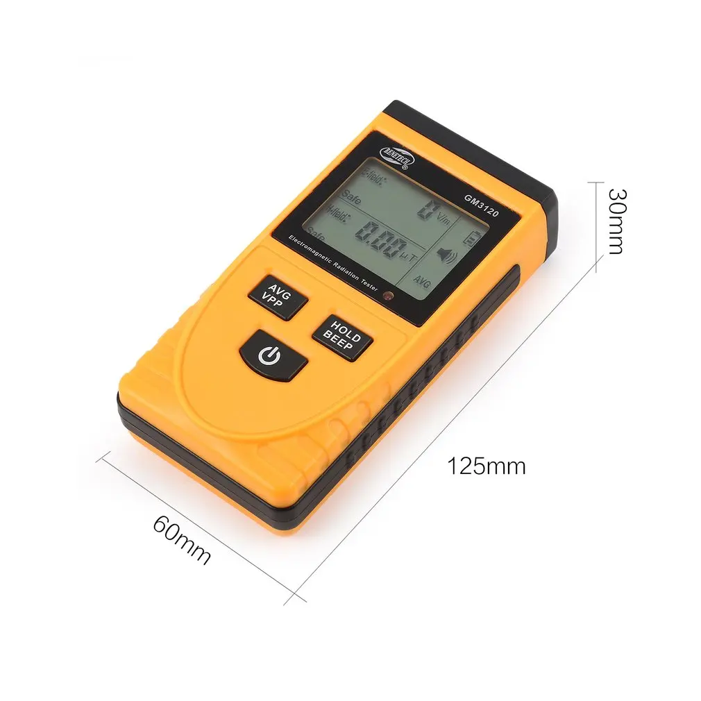 

BENETECH GM3120 LCD Digital Electromagnetic Radiation Detector Meter Dosimeter Tester Counter for Computer Phone TV