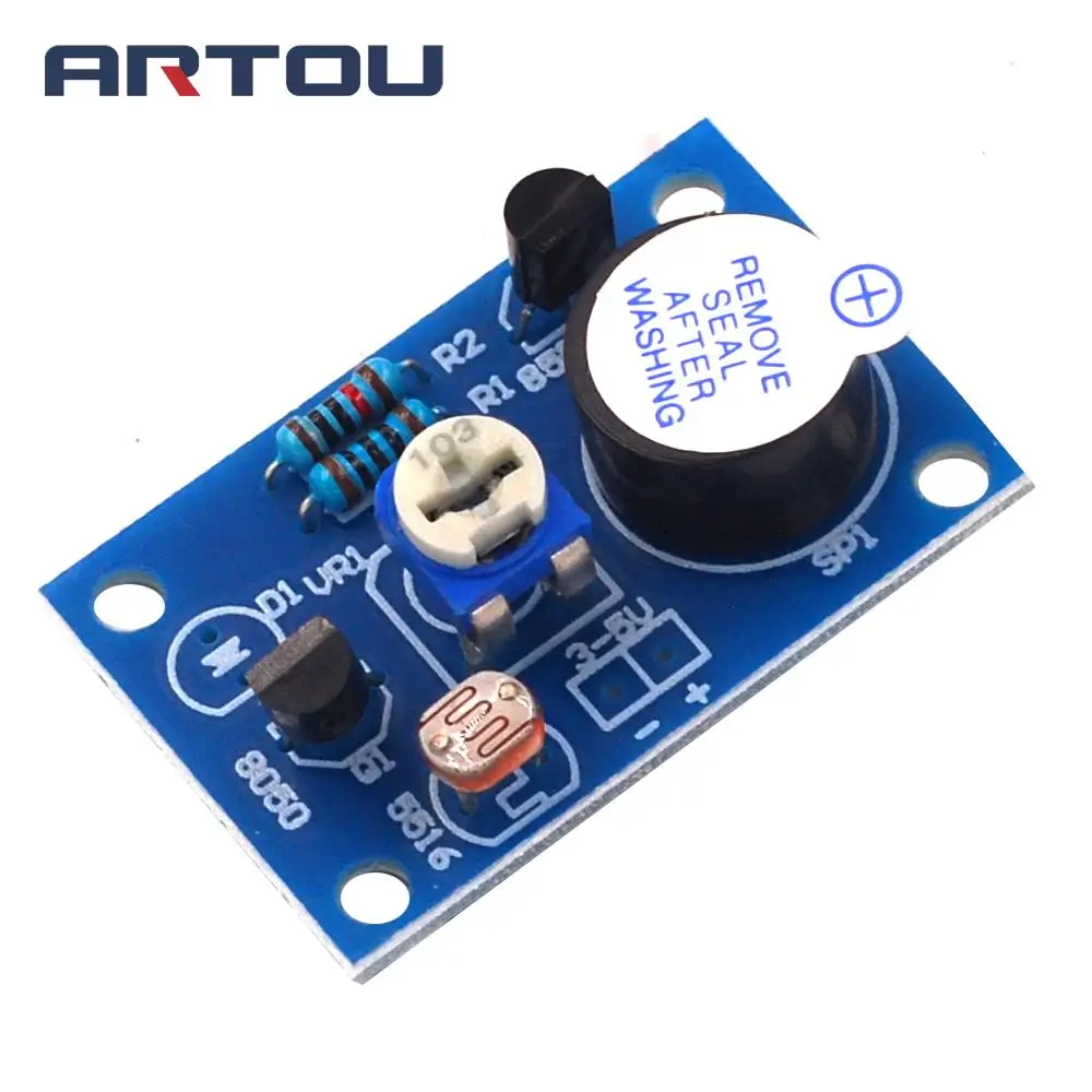 DIY Kit Photosensitive Sound and Light Alarm Suite Electronic Production for Detect Ambient | Электронные компоненты и