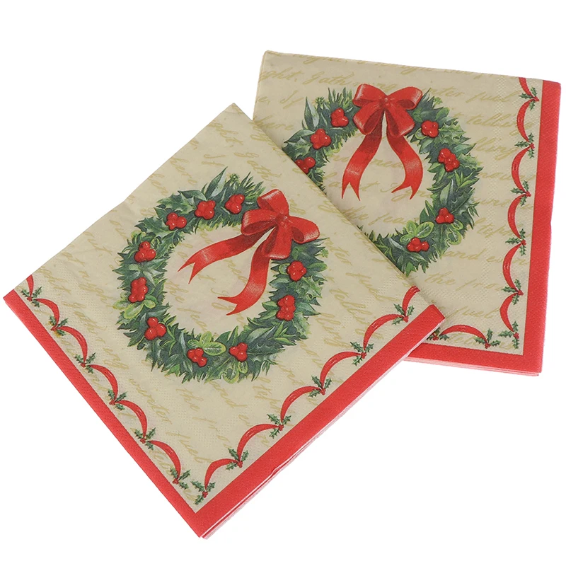 20 шт./компл. салфетки одноразовые гирлянды печатные графические ручная бумага