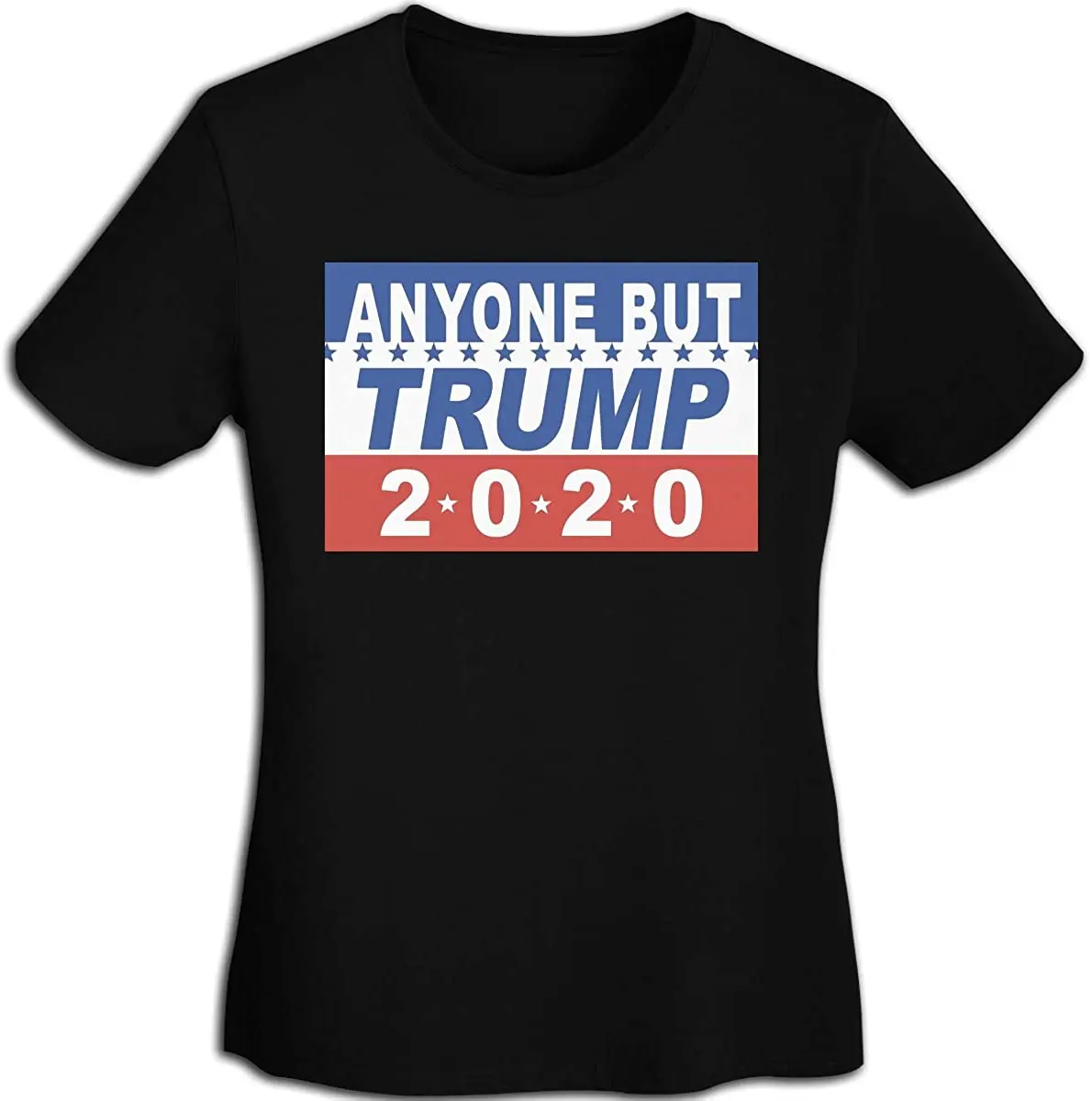 Женская тяжелая хлопковая Футболка с забавным принтом Трампа 2020 однотонная