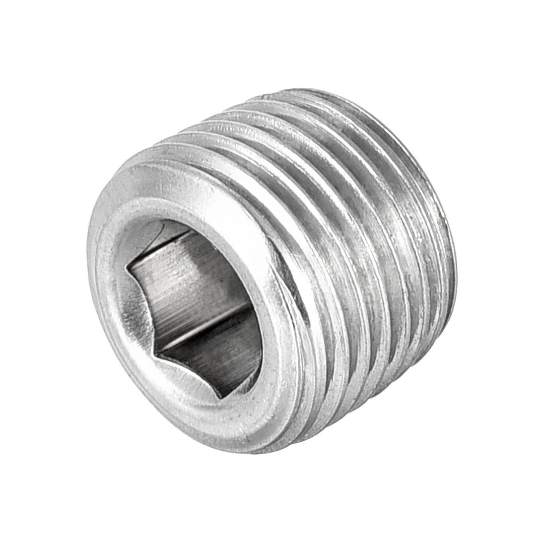 

uxcell Hex Countersunk Plug - Stainless Steel Pipe Fitting 1/8NPT Male Thread Socket Pipe Adapter Connector
