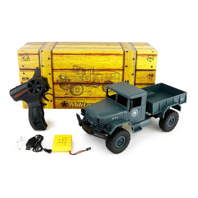 

WPL B14 Радиоуправляемый автомобиль 1/16 Rock Crawler внедорожник 4WD 2,4G военный автомобиль забавная игрушка