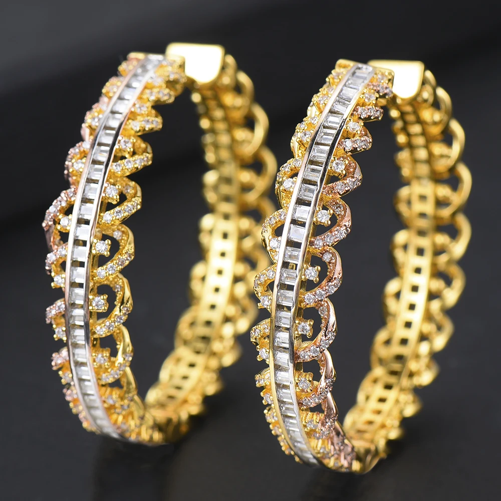 

KellyBola Exquisite High Quality Hollow Earrings Attractive Noble Jewelry For Women Daily Wedding Jewelry Lover Birthday Gift