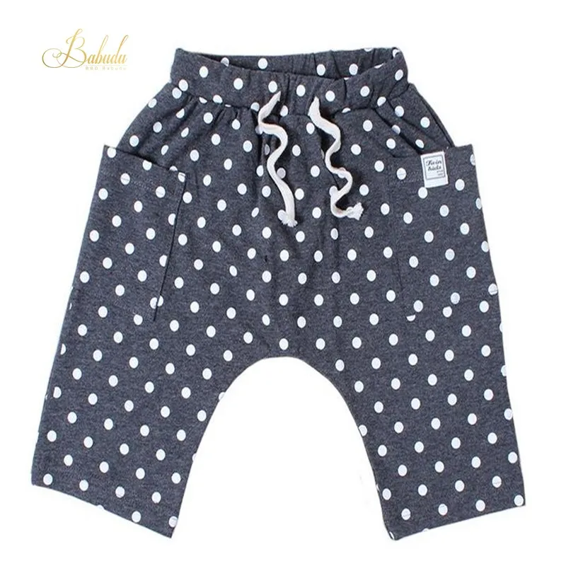

BBD Toddler Harem Pants Summer Best Selling Boy Girl Cotton Dot Elastic Waist Knee Length Costume Delicate Kids Clothes New
