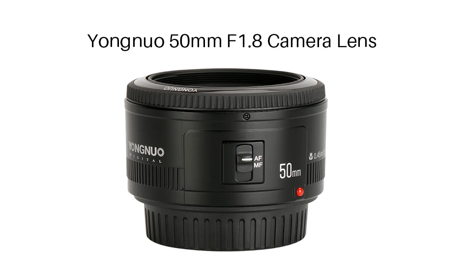 YONGNUO объектив YN50 мм 50 мм F1.8 объектив камеры для Canon для Nikon DLSR объектив камеры