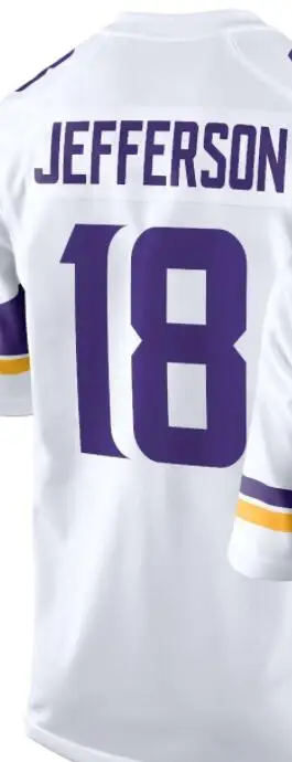 

Customized Stitch For Justin Jefferson Kirk Cousins Smith Dalvin Cook Thielen Men Women Kid American Football Jersey T Shirt