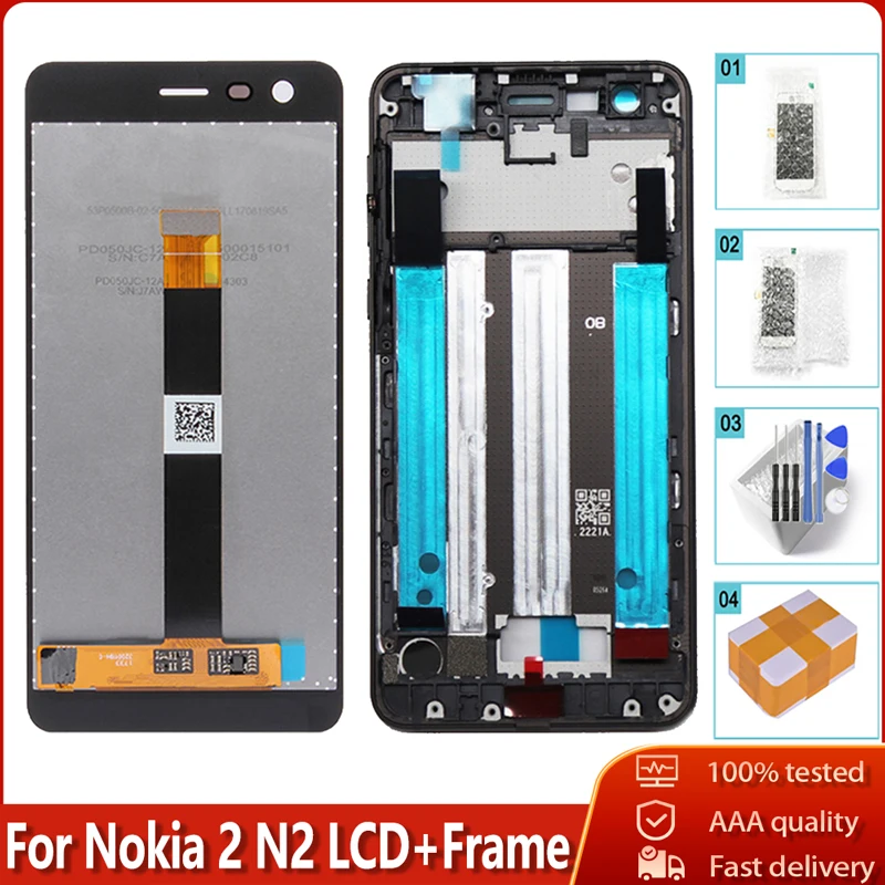 Оригинальный дисплей для Nokia 2 ЖК сенсорный экран 5 0 дюйма дигитайзер в сборе