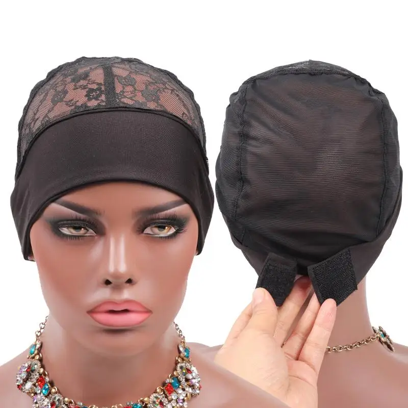 

Lace Hair Net With Band Adjustable Bald Cap Ali Top Seller Plussign Black Head Band Wig Cap For Making Wigs New Dome Mesh Cap