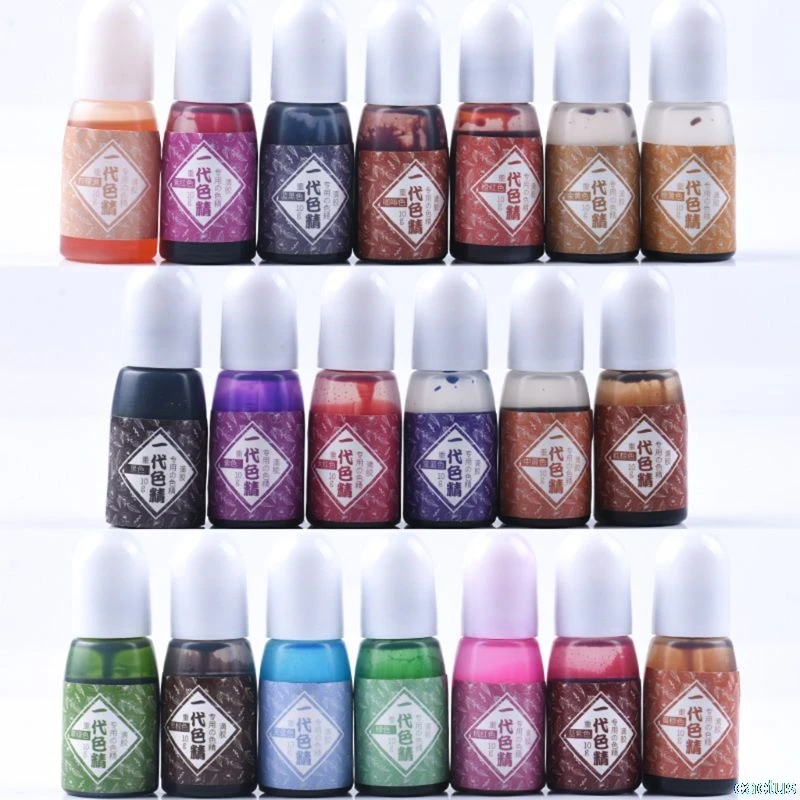 

Resin Pigment DIY Epoxy Crafts High Concentration Jewelry Making Ink Painting Effect Found Transparent (20 colors to choose)