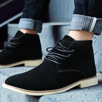 mens boots fashion comfortable spring and autumn lace up casual ankle rubber boots mens shoes hombre sapatilha large 46