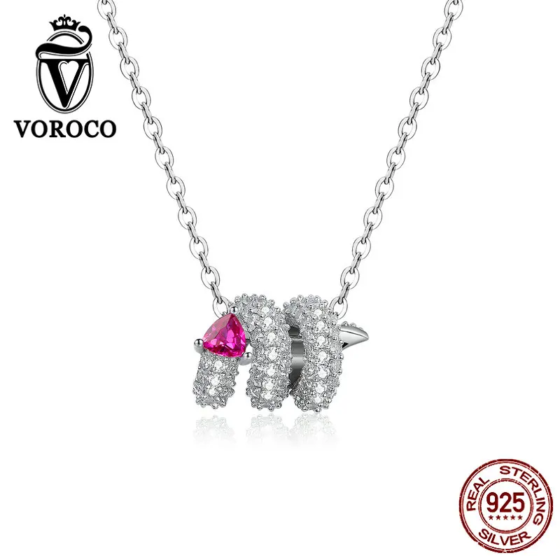 Ожерелье женское из серебра 925 пробы со змеиным сердцем|Ожерелья| |