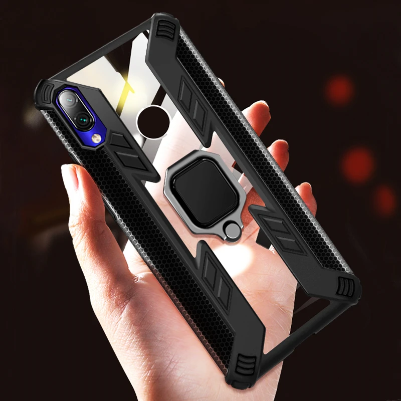 

Shockproof Armor Case For Huawei P30 Pro Lite Honor 20 Pro 10i 10 Lite 8X 8A 8 X Nova 5T 8 A Mate 20 Car Ring Holder Back Cover
