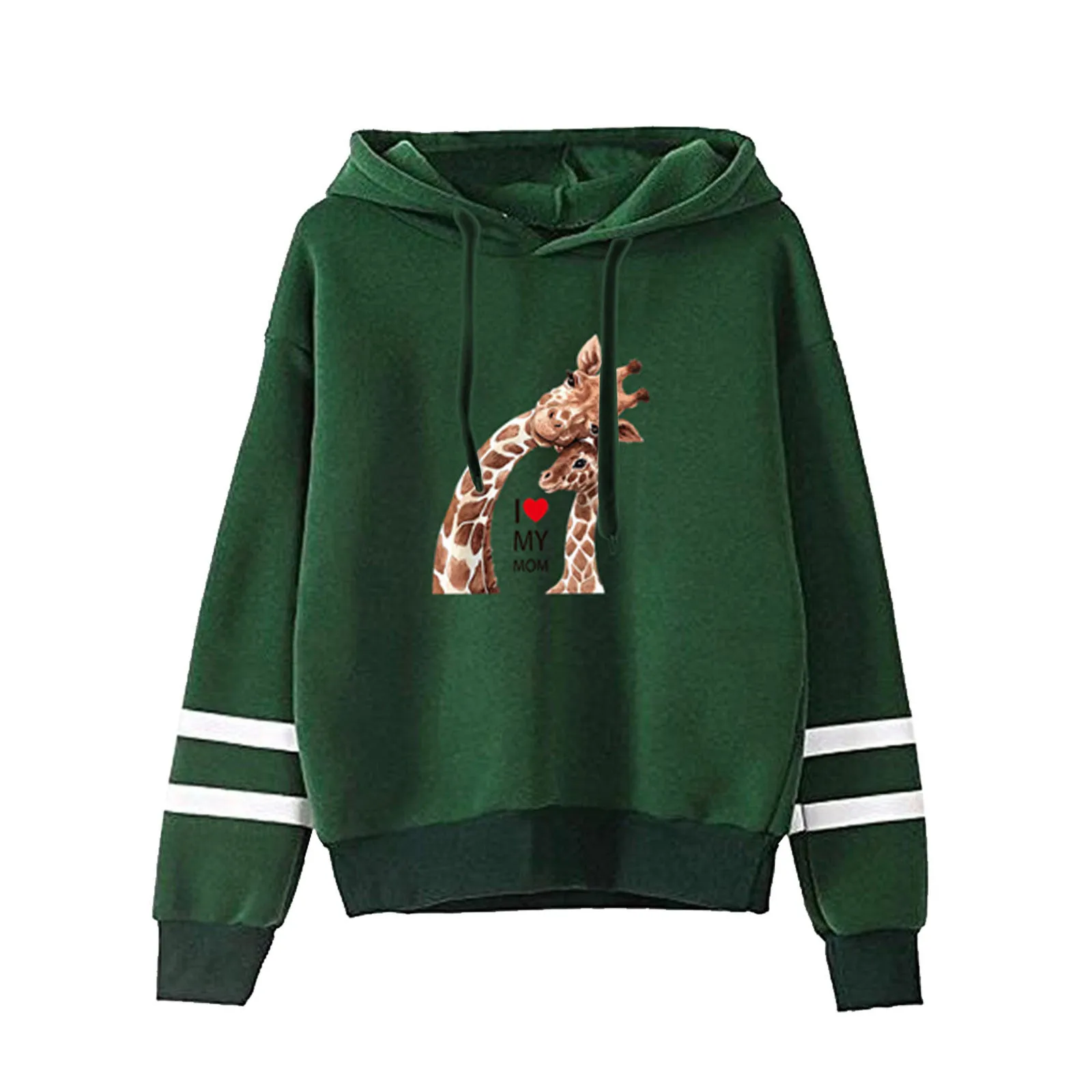 Hot Hoodie Women Sweetshirts Animal Print Candy Color Casual Long Sleeves Pullover Hoodies Sudaderas Para Mujer Толстовки