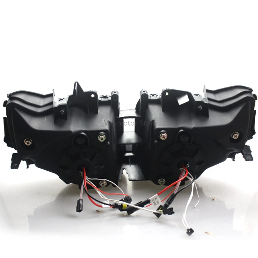 

Motorcycle HID Xenon Projector Conversion Headlight Assembly LED White Angel Red Demon Eye Head Lamp For Honda CBR1000RR 08-11