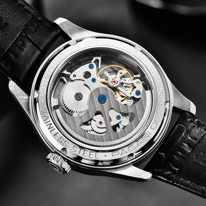 

PAGANI DESIGN Skeleton Top Luxury Automatic Watch Men Mechanical Wristwatches Business Sport Watch Clocks Relogio Masculino 2020