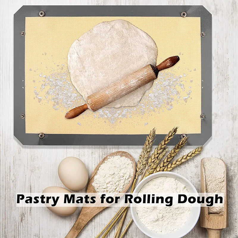 Силиконовый коврик для выпечки не протекает с антипригарным покрытием