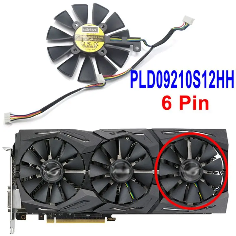 87 мм PLD09210S12M PLD09210S12HH Вентилятор охлаждения заменить для вентилятора видеокарты |