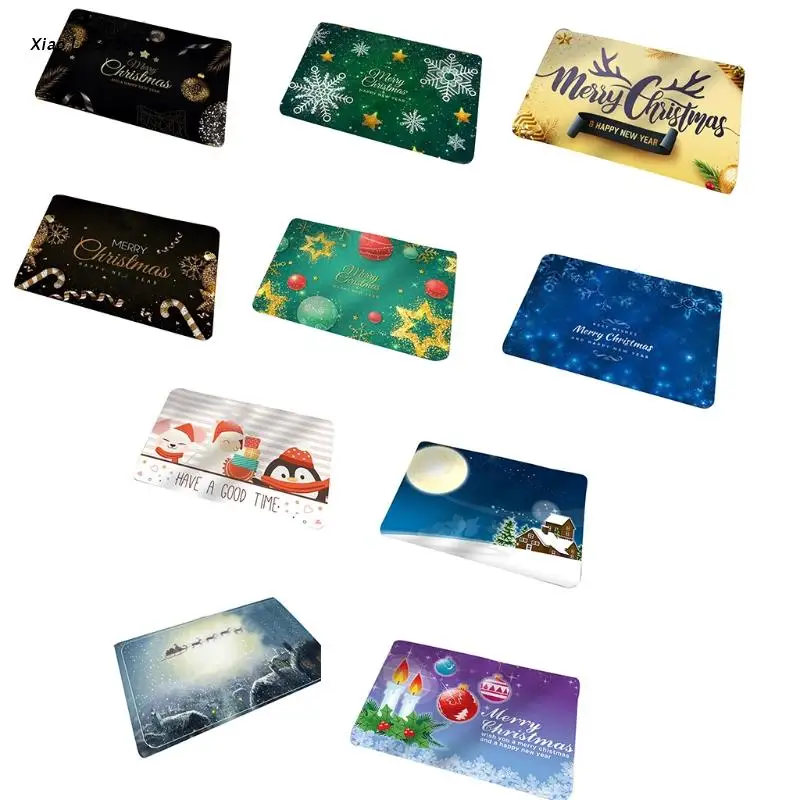 

Рождественские коврики XXFD с принтом Санта-Клауса, комнатные коврики, Противоскользящие коврики для кухни, гостиной, спальни, ванной