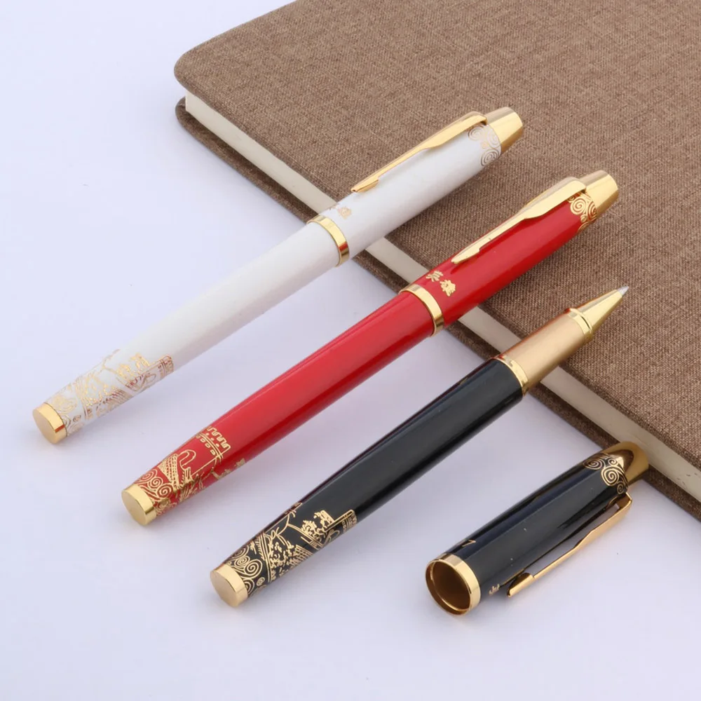 Популярная Высококачественная шариковая ручка 038 черная красная белая китайская