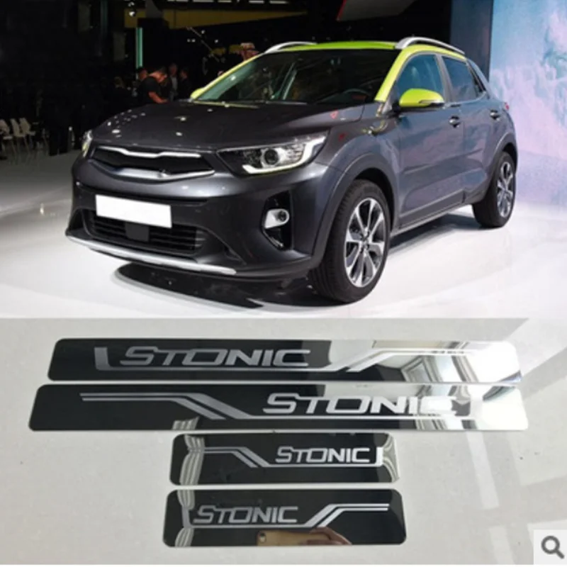 Автомобильные наклейки 4 шт./лот для 2017 2018 KIA STONIC ультратонкая накладка из