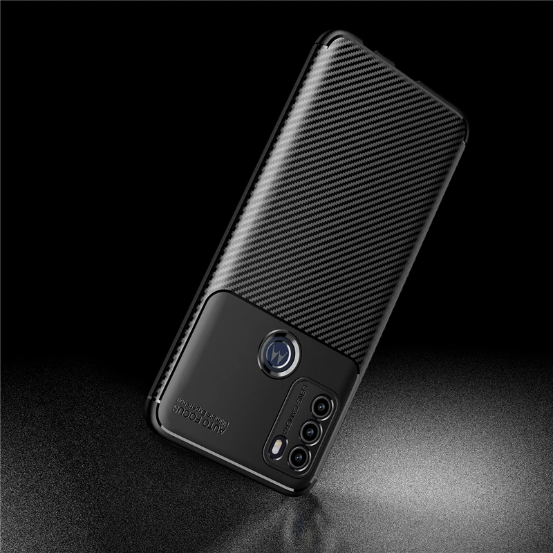 For Motorola Moto G50 Case Bumper Silicone Slim Carbon Fiber Anti-knock Back Case For Motorola Moto G50 Cover For Moto G50 G 50