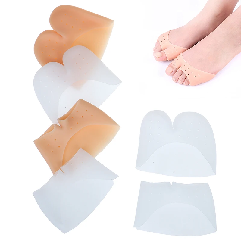 

2pcs Silicone Toe Sleeve Foot Protection Ballet High Heels Hallux Valgus Gel Protective Protector Care Tool Massge Toe Pad