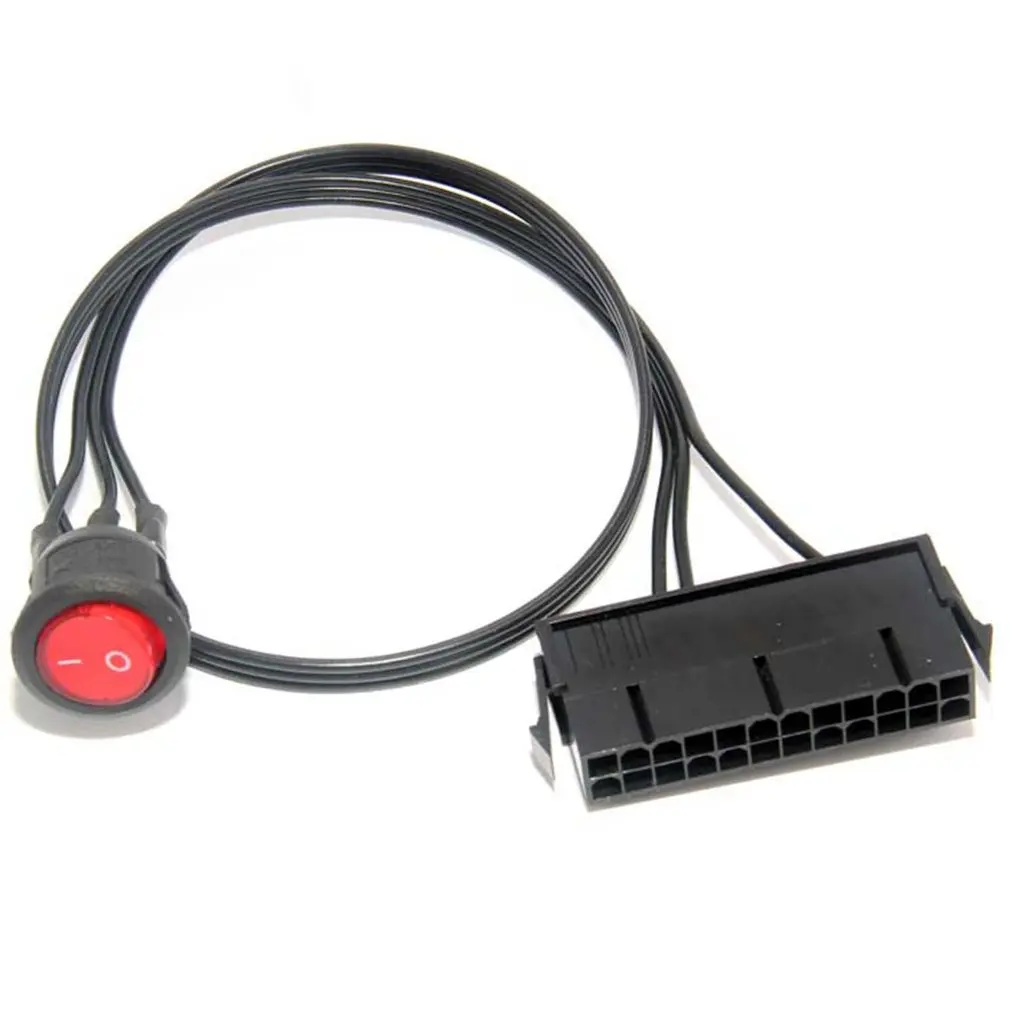 

24 Pin Cable Switch cable 24Pin Power Supply Synchronizer ATX Mining Power Start Switch Power tester cable Computer Adaptor