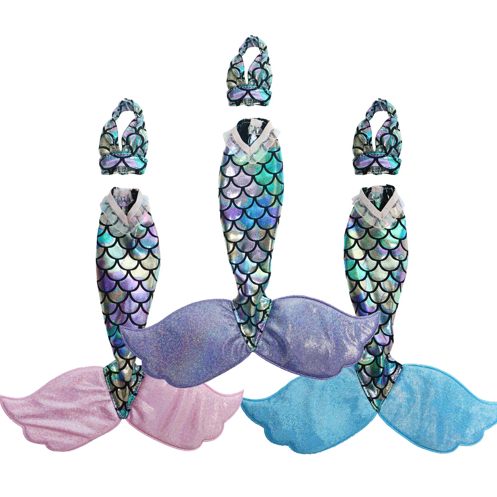 BJDBUS Кукольное платье ручной работы сказочная вечерние Русалка Хвост Платье Юбка