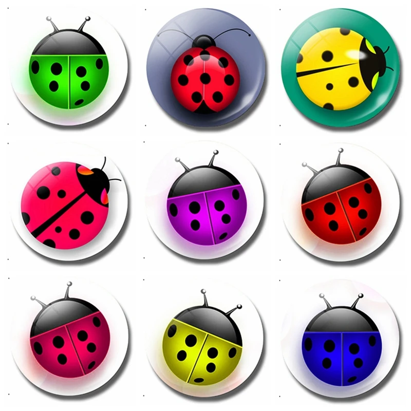 Дети Божья коровка 30 мм магнит на холодильник мультфильм Милая божья насекомое