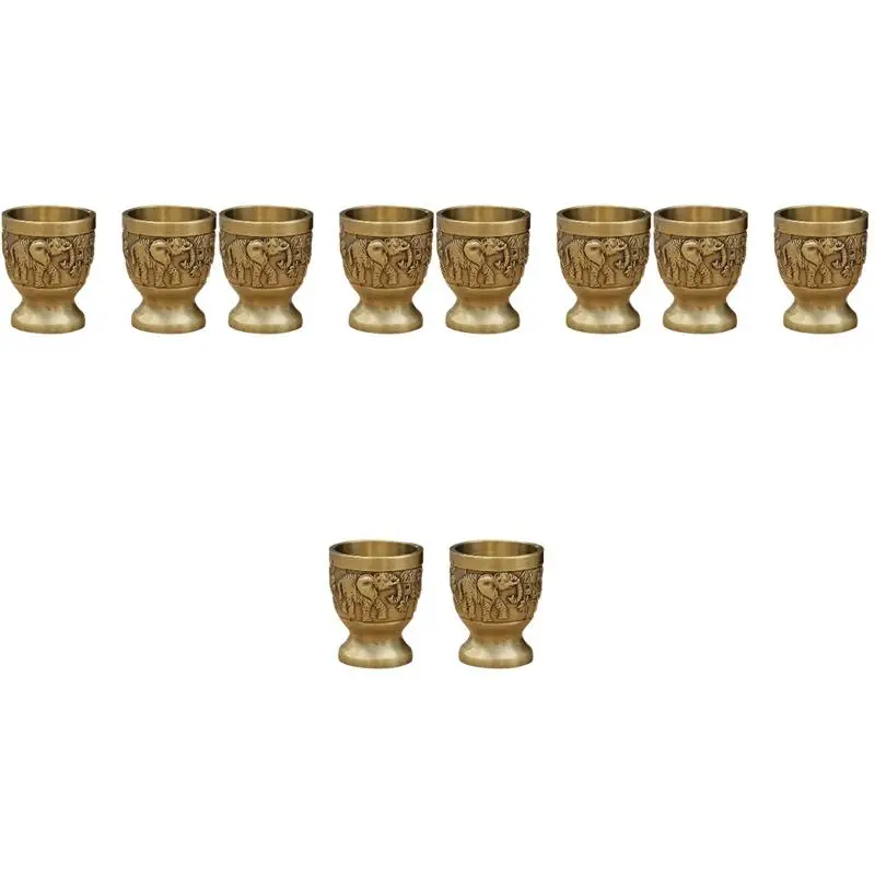 

10 Pcs Retro Wine Cups Party Wine Chalices Vintage Household Champagne Cups