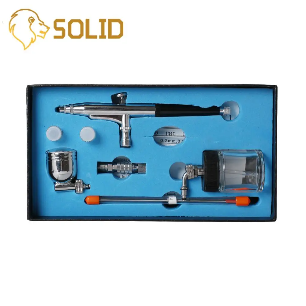 7cc двойного действия Аэрограф Air Brush Краскораспылитель + распылительная ручка
