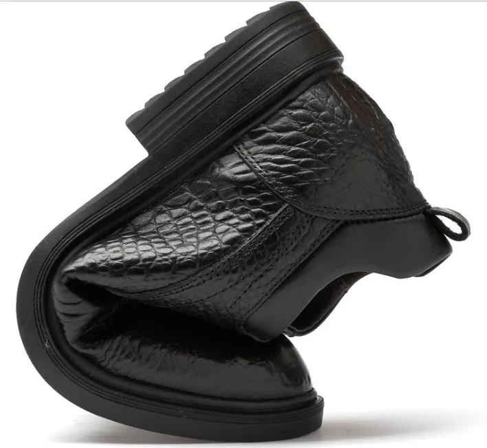 Мужские модельные туфли из натуральной кожи увеличивающие рост | Обувь