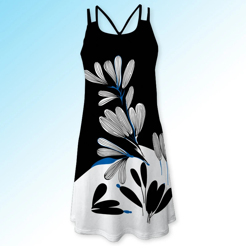 Женская блузка рубашка Длинная летняя пляжная печатная сексуальная без бретелек