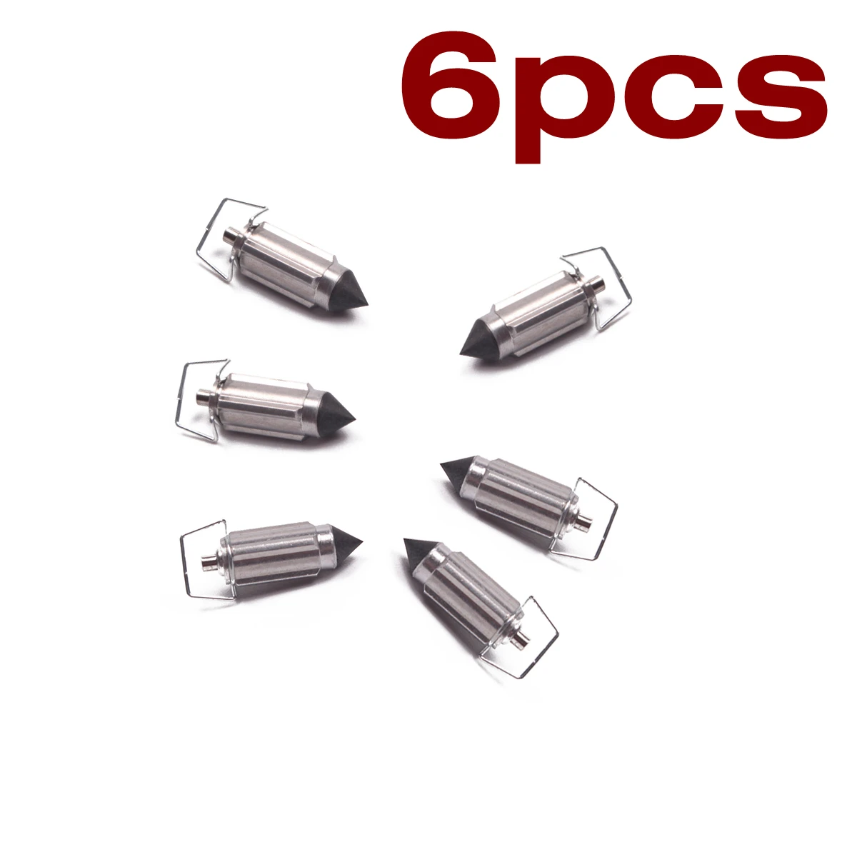 Карбюратор клапанные иглы 6 шт. запчасти для PZ16 PZ19 PZ20 PZ22 PZ26 PZ27 PZ30 CG125 GY6 50 125 куб. См