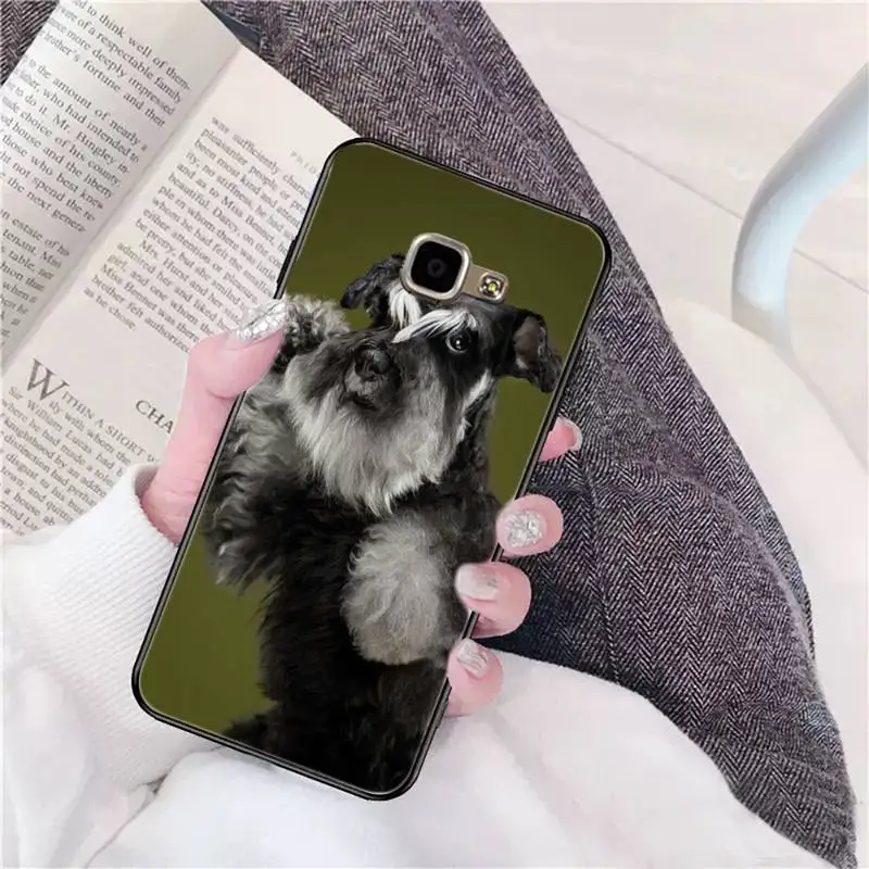 

YNDFCNB Schnauzer Puppy dog Phone Case For Samsung Galaxy A30 A20 S20 A50S A30S A71 A10 A10S A7 A8 A6 plus Cases