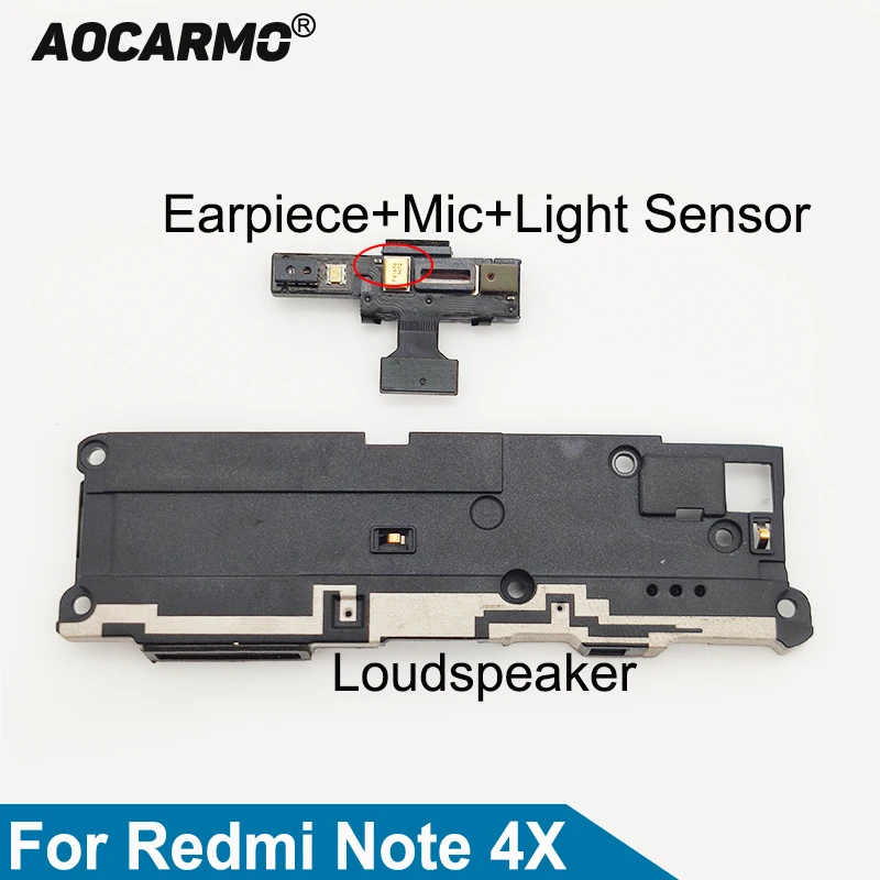 Наушники вкладыши Aocarmo с микрофоном и датчиком освещенности нижний