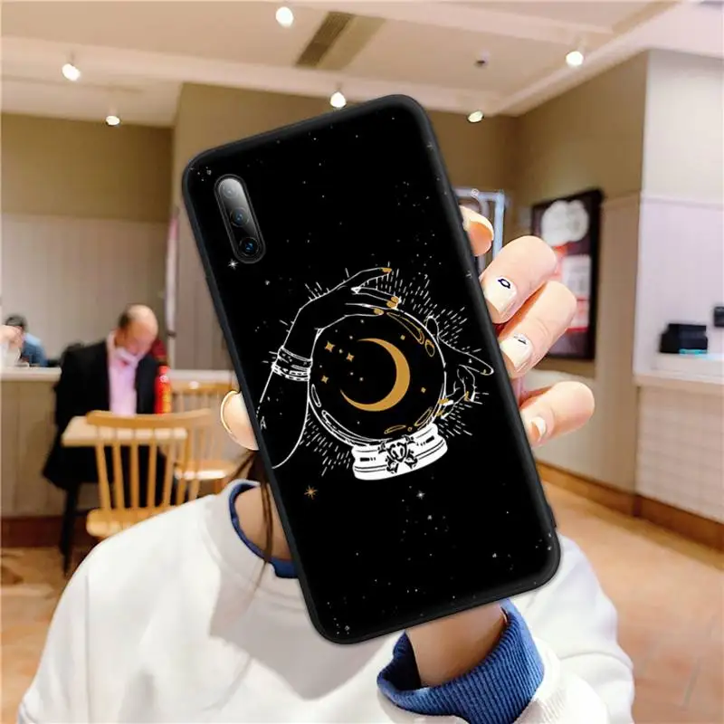 

Halloween Magic Crystal Ball Sparkle Liquid Phone Case for Huawei P9 p10 p20pro p30lite p30pro p40pro p40lite SMART2019 Funda