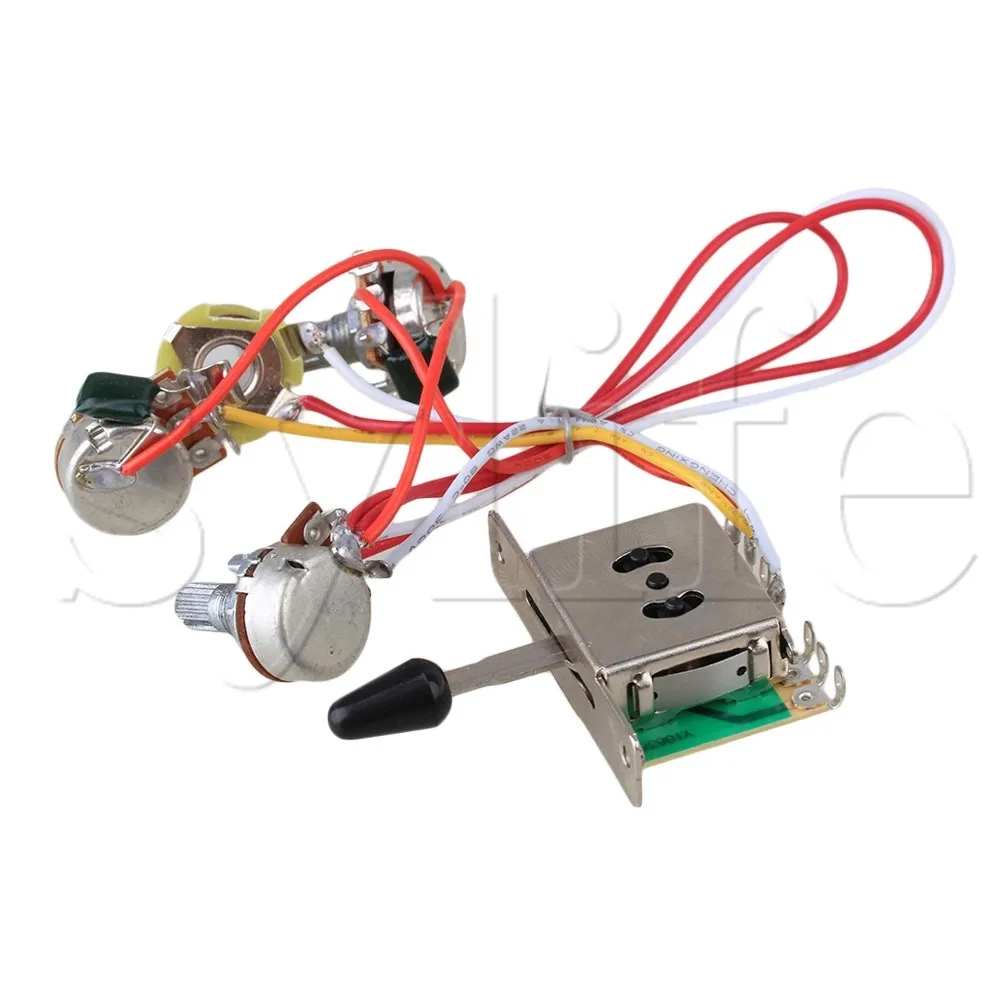 Жгут проводов для гитары Предварительно проводной 047 cap 3 500k Pots|Детали и