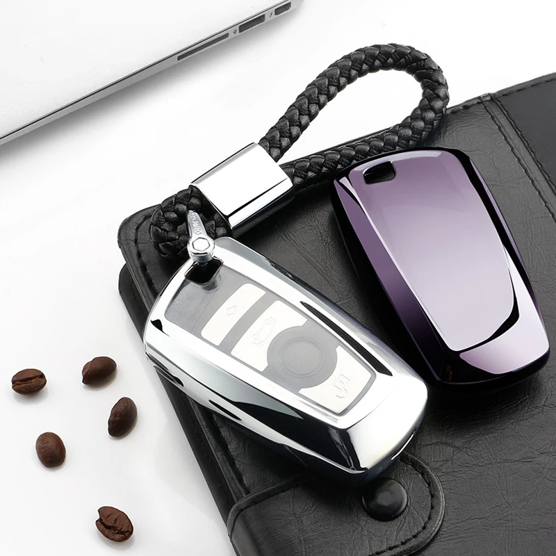 

Car Key Case Cover for BMW f20 f21 f30 f10 F18 f01 f02 1 3 5 7 Series X3 f25 X4 f26 M3 M4 Key Soft TPU PC Protection Key Shell