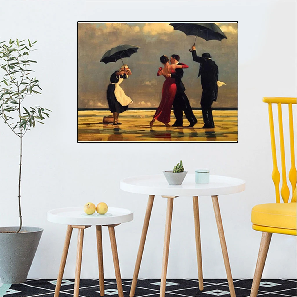 

Couples dancing by the beach sofa bedroom decoration painting background wall canvas painting