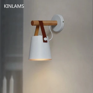 Деревянный настенный светильник, простой Креативный светодиодный светильник для спальни, прикроватное украшение, современный скандинавский дизайн, для гостиной, коридора, отеля, e27внутренние светильники