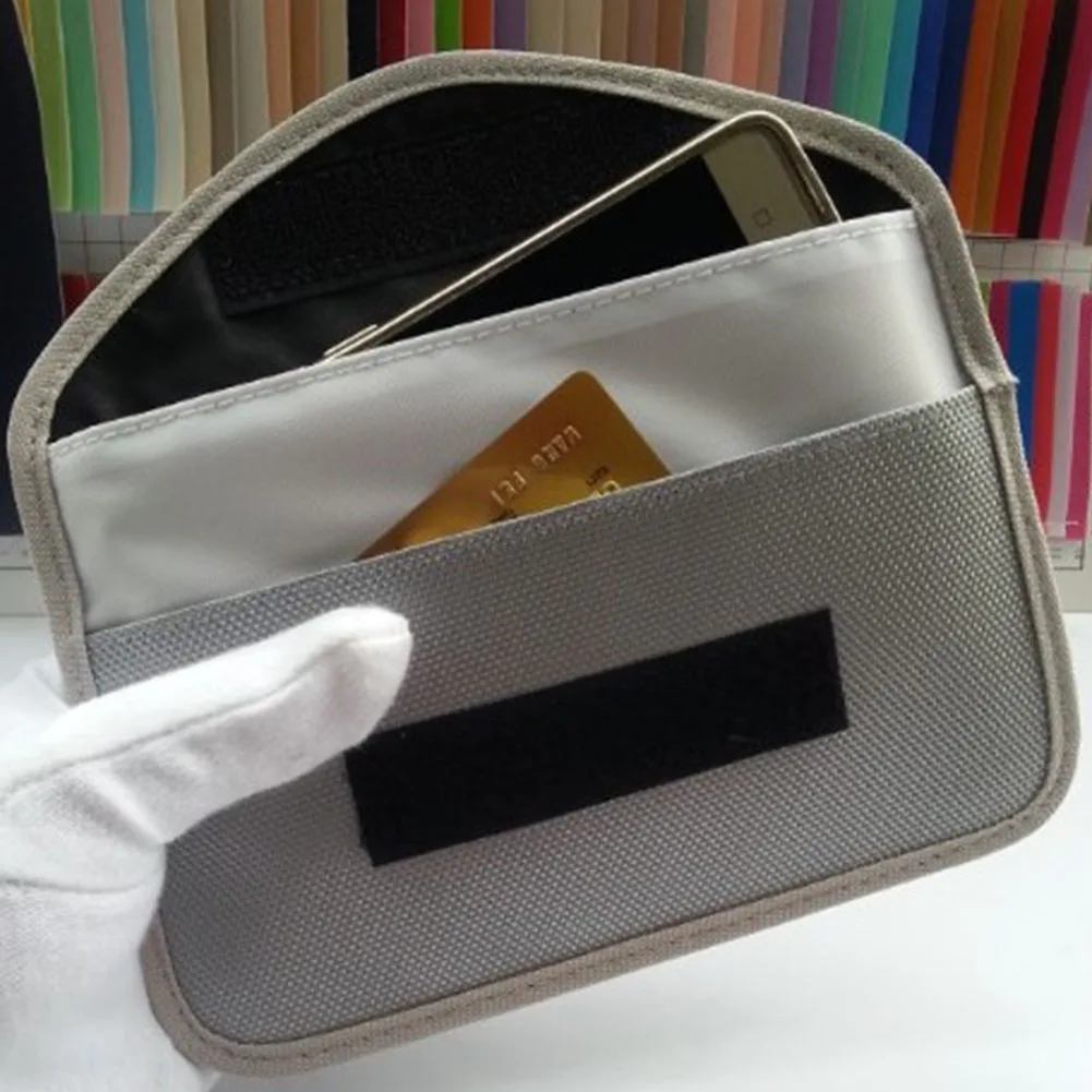 Однотонный двухслойный чехол для экранирования сигнала защитный Портативный